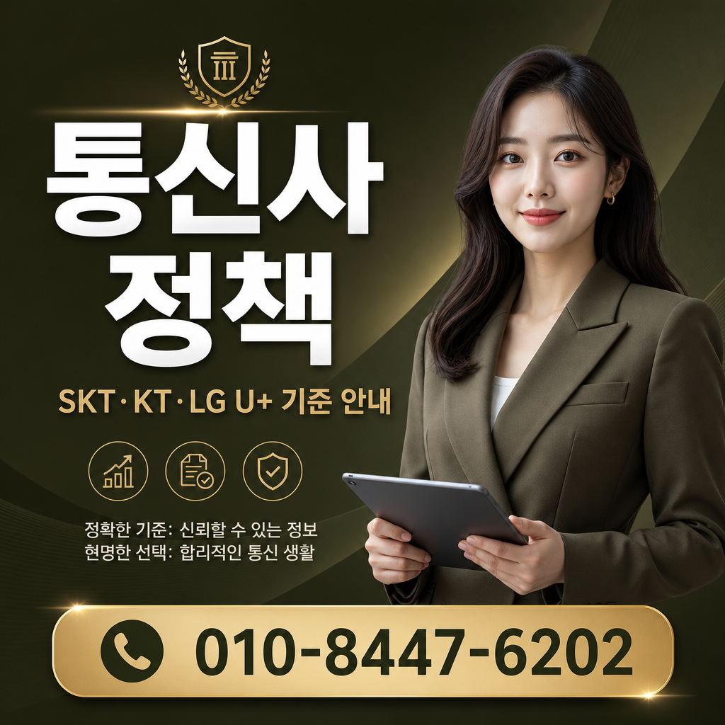 통신사별 정책 확인